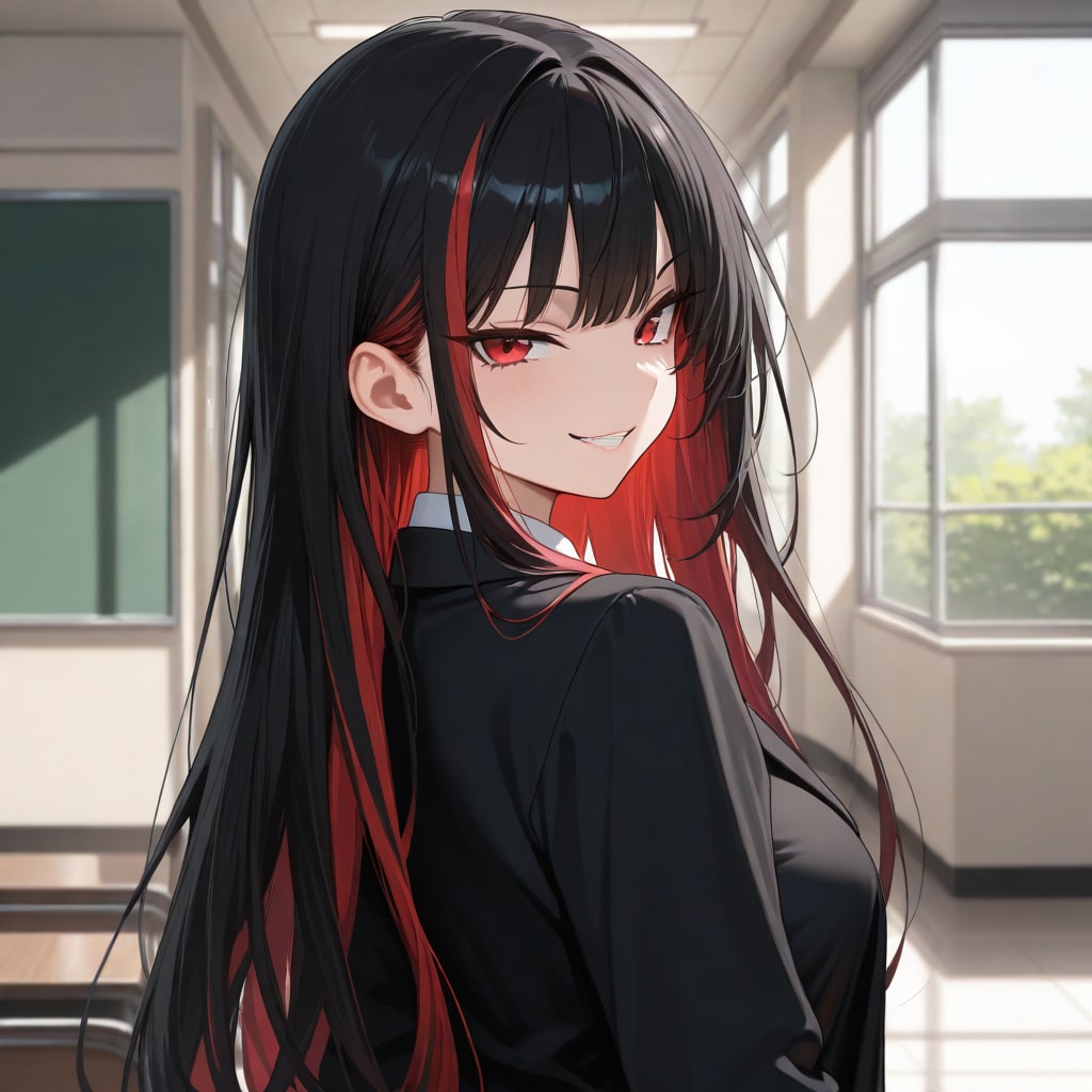 振り返り美女