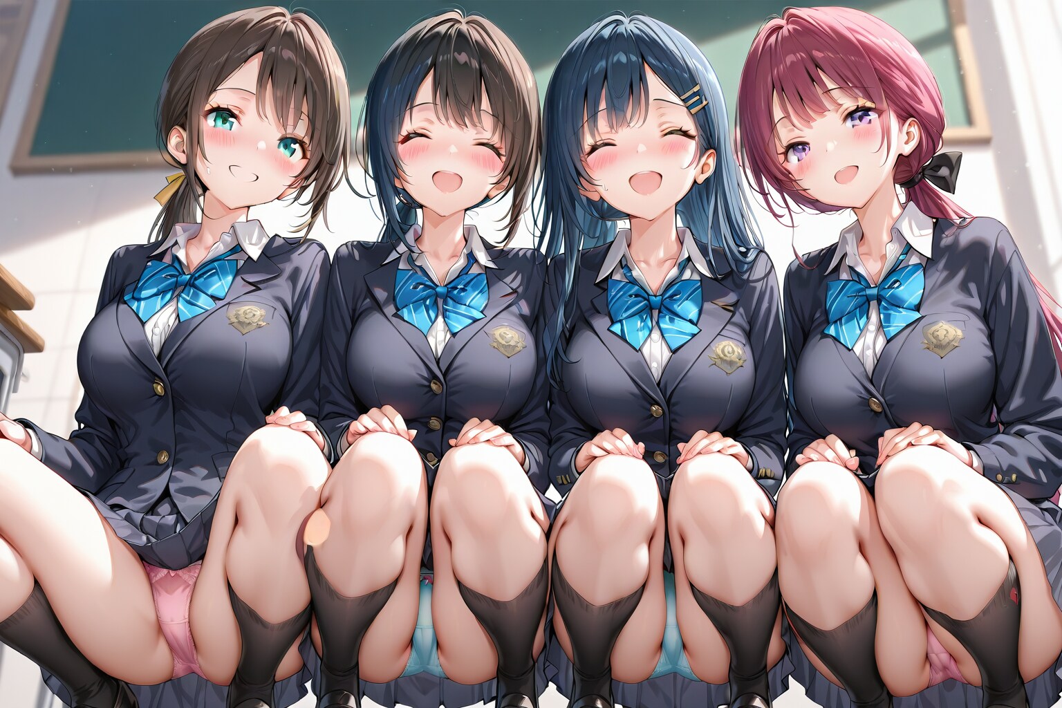 しゃがみパンチラ