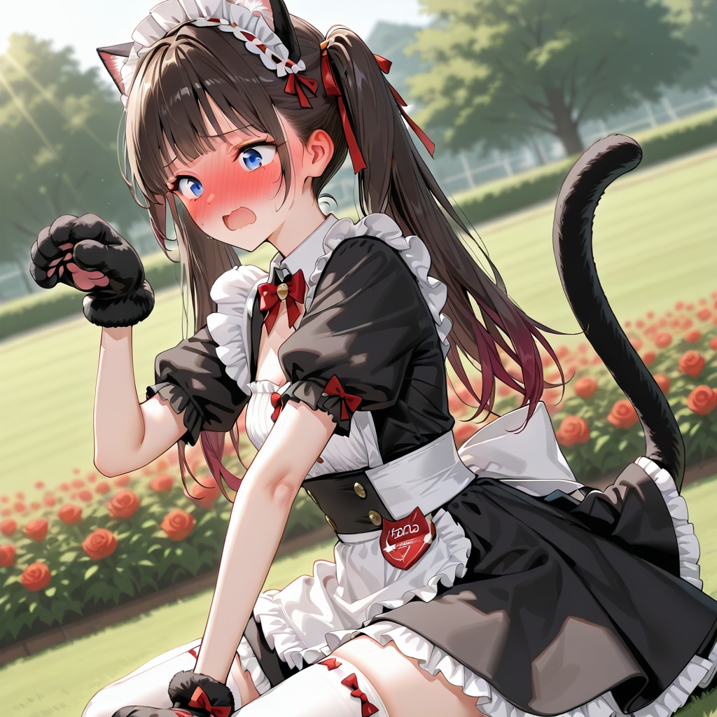 うちのメイドちゃんも、ちち生モデルで生成テスト