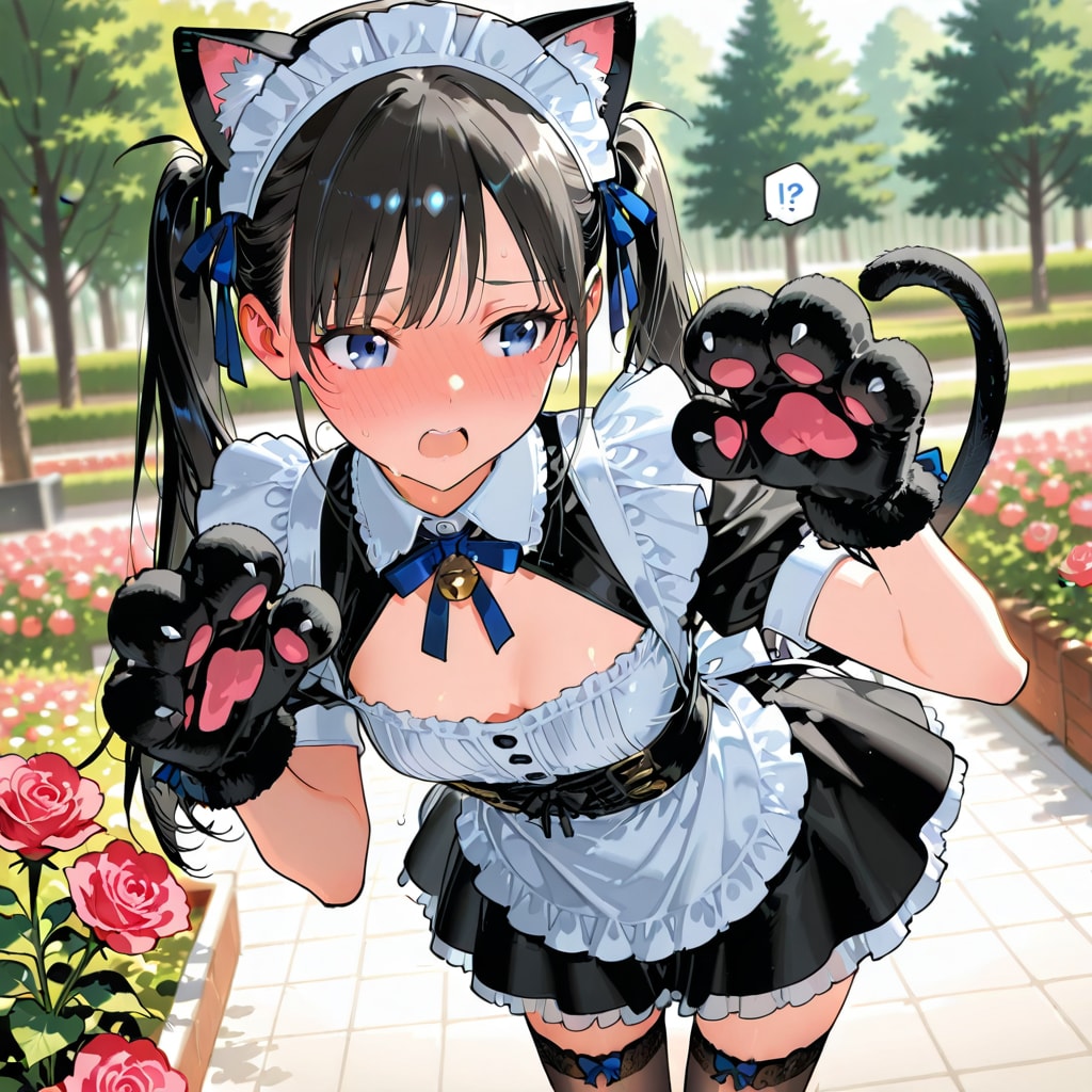 うちのメイドちゃんも、ちち生モデルで生成テスト