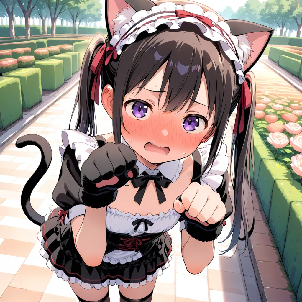 うちのメイドちゃんも、ちち生モデルで生成テスト