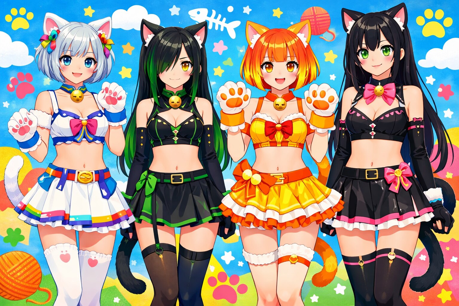 2026/02/22  ４人組(=^・^=)にゃんにゃんニャンで