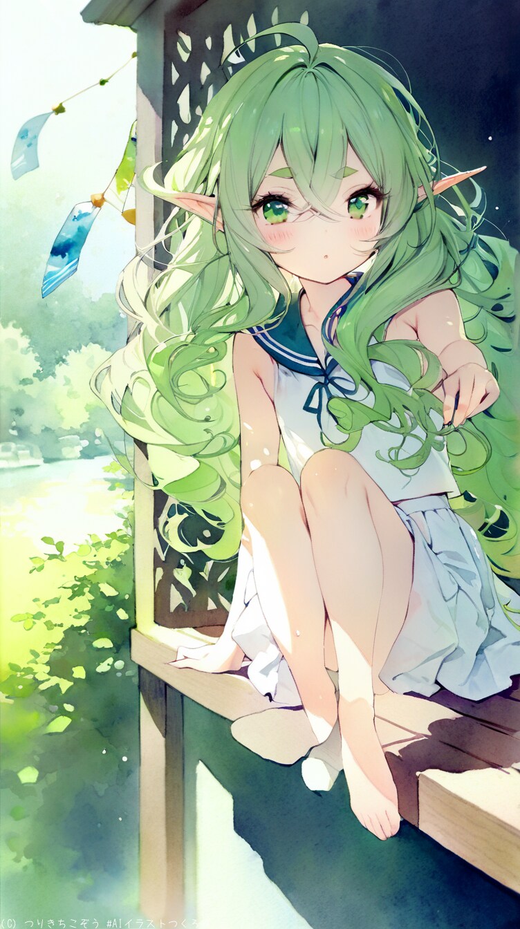 日本の夏のJKエルフの日常〜エレナさん〜