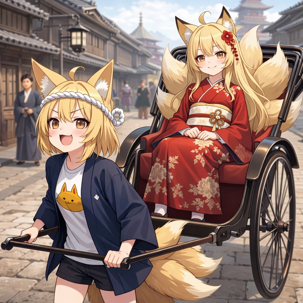 3/24　人力車発祥の日 | の人気AIイラスト・グラビア