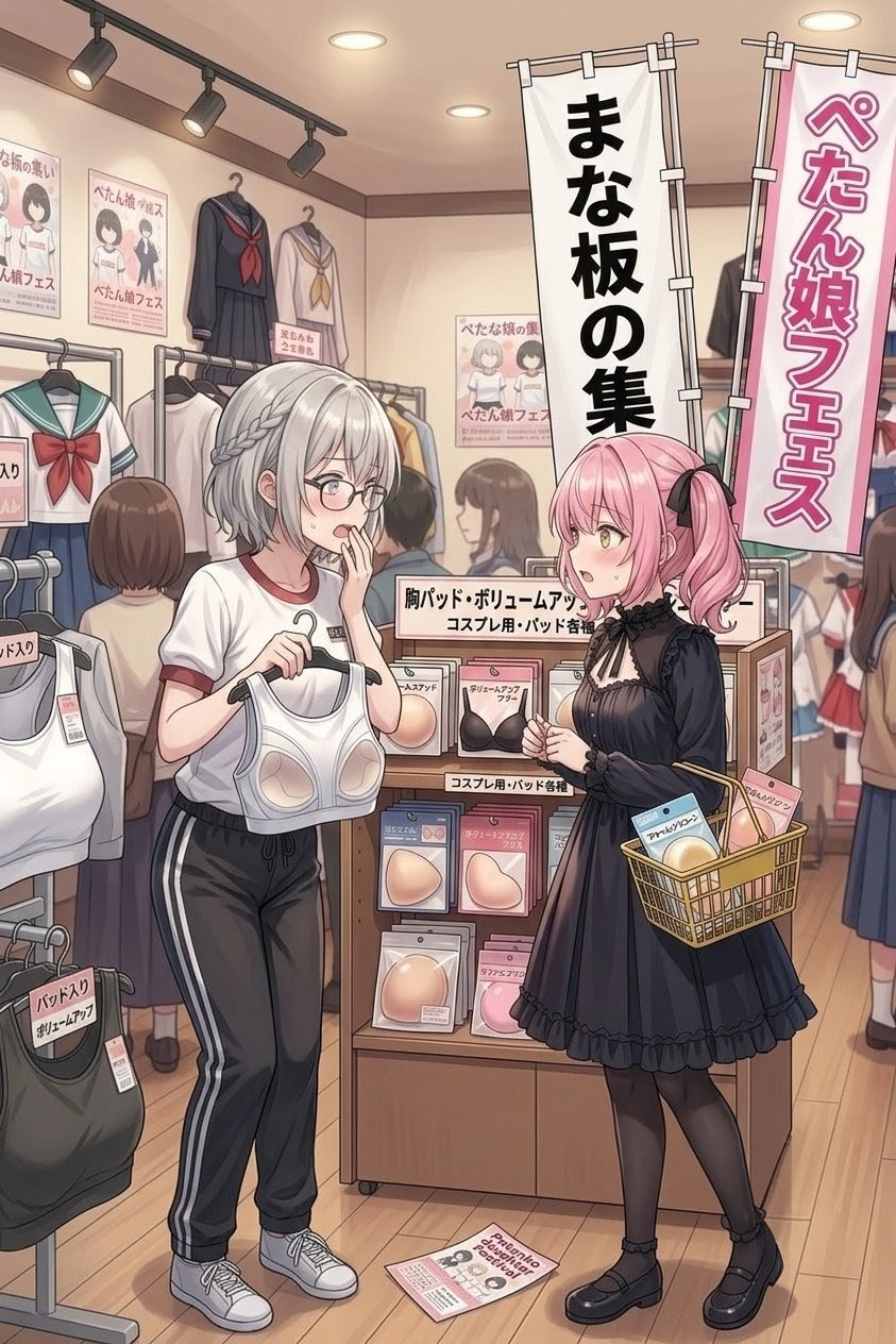 まな板な2人の鉢合わせ