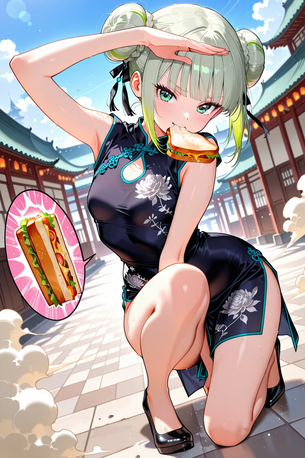通学途中にヒロインと衝突