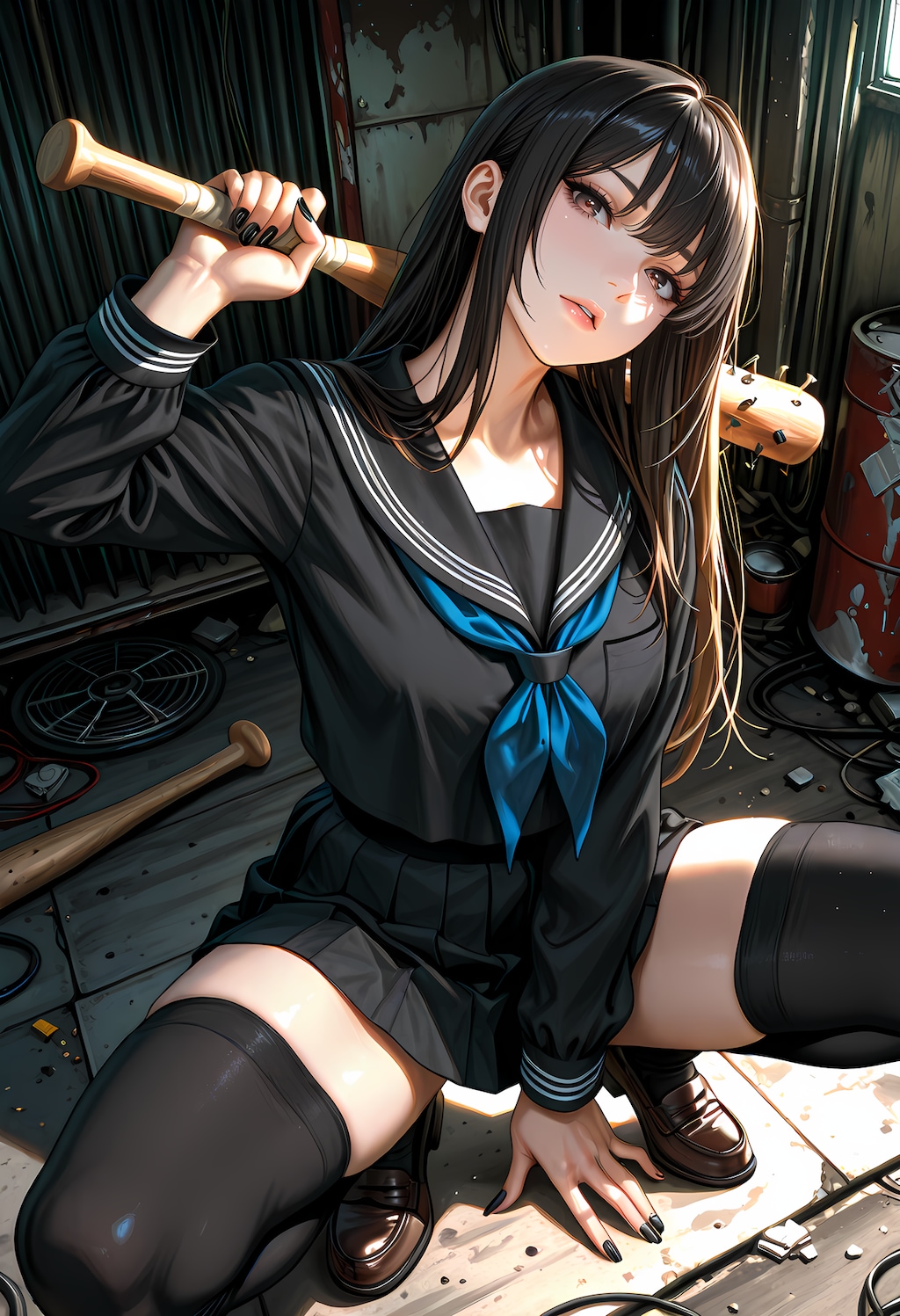 セーラー服と釘バット