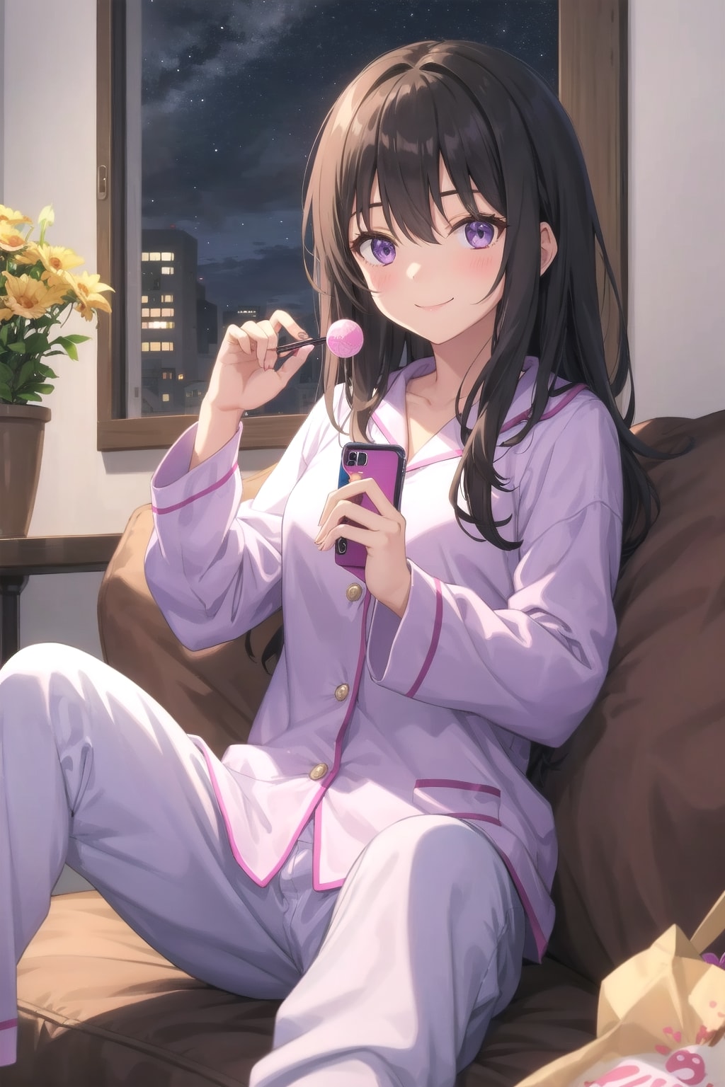 だらけた夜更かし | の人気AIイラスト・グラビア