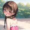 フリフリ水着と桃尻委員長ちゃん 4枚目