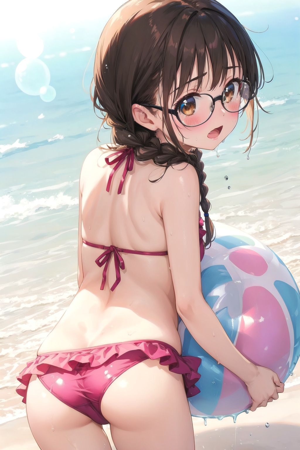 フリフリ水着と桃尻委員長ちゃん