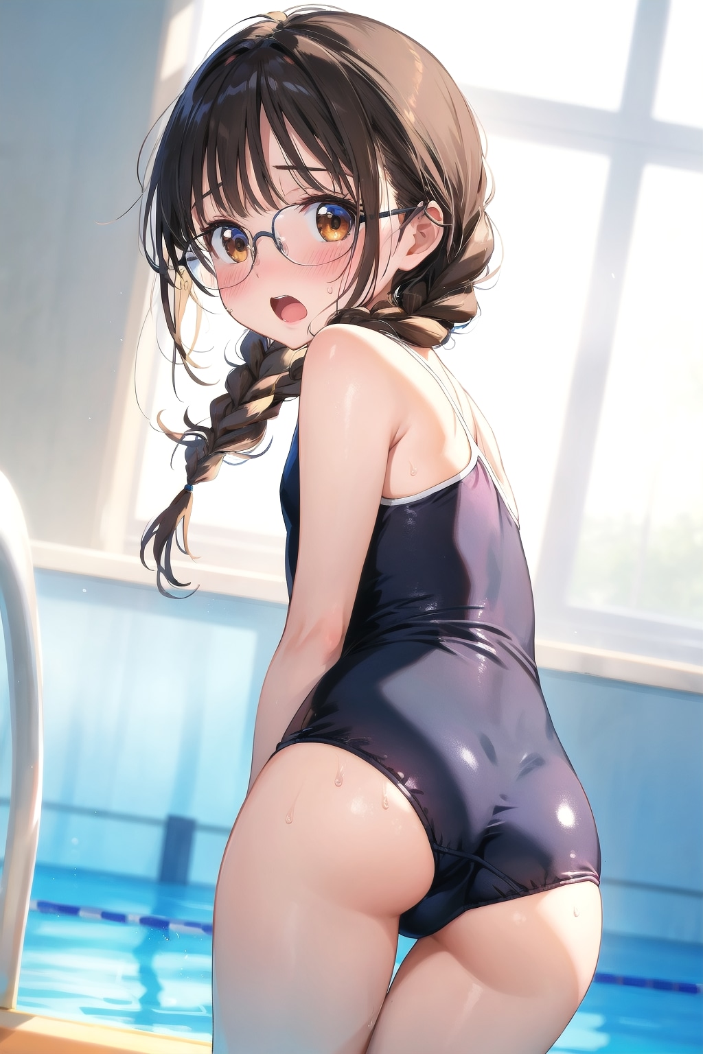 フリフリ水着と桃尻委員長ちゃん