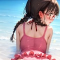 フリフリ水着と桃尻委員長ちゃん 6枚目