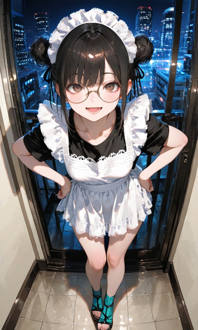 メガネのメイドさん | の人気AIイラスト・グラビア