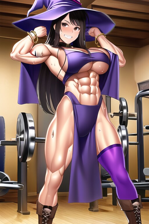 筋肉で解決するタイプの魔女