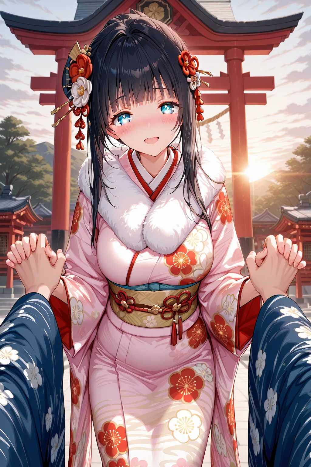 一緒にいこ♡ | の人気AIイラスト・グラビア