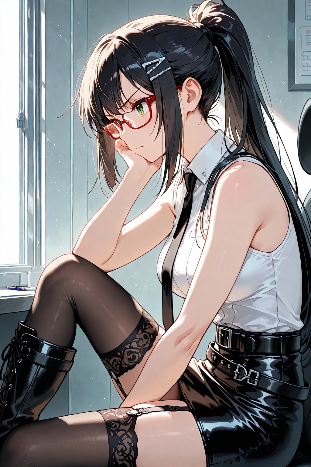 夏服に悩む後輩