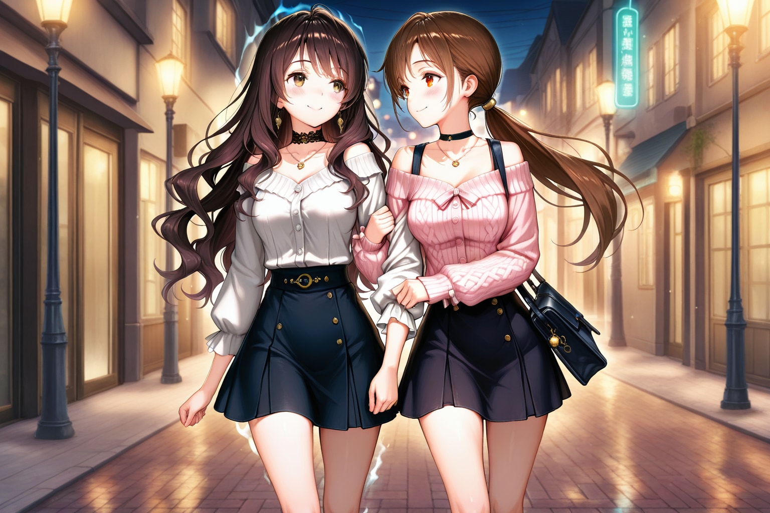 いい男が居なかったので女の子をお持ち帰りする女子大生さん | の人気AIイラスト・グラビア