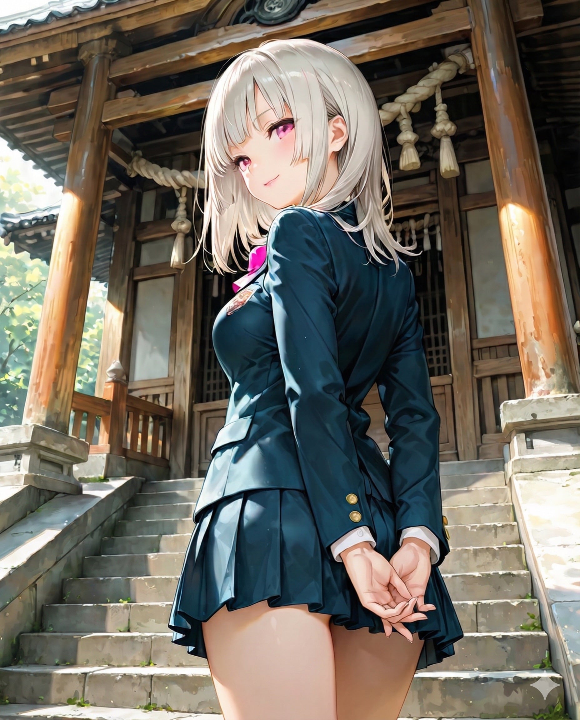 神社で待ち合わせ | の人気AIイラスト・グラビア