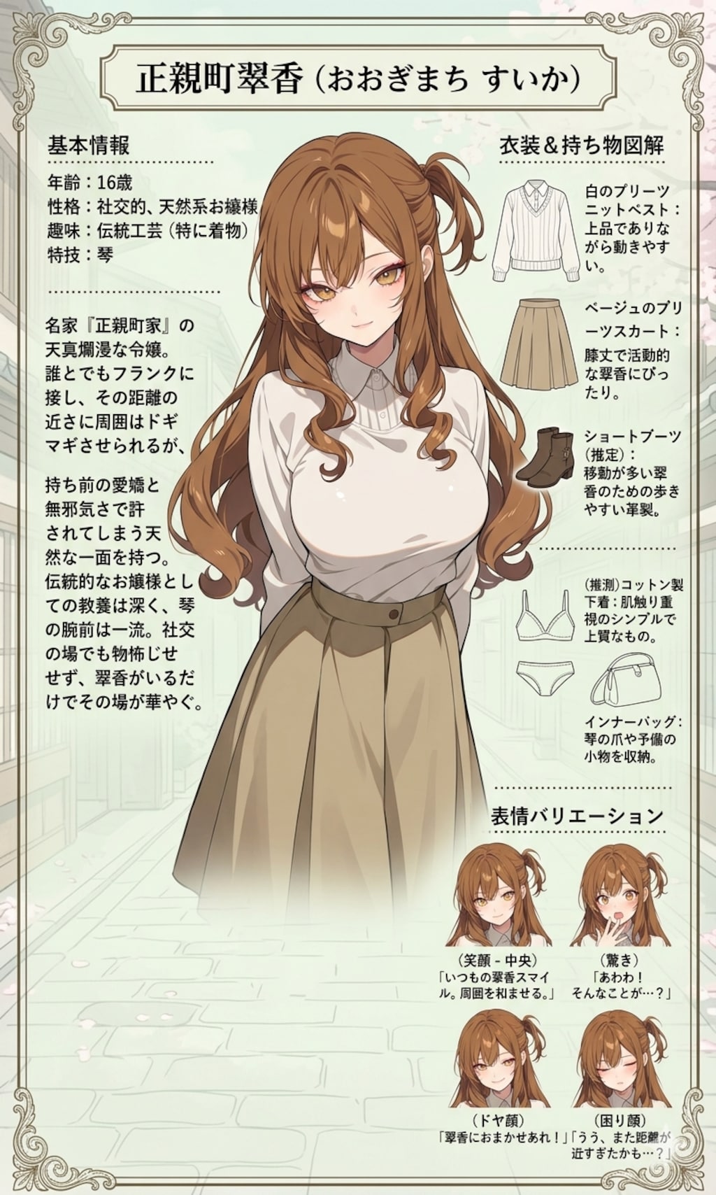 キャラクターシート（翠香）