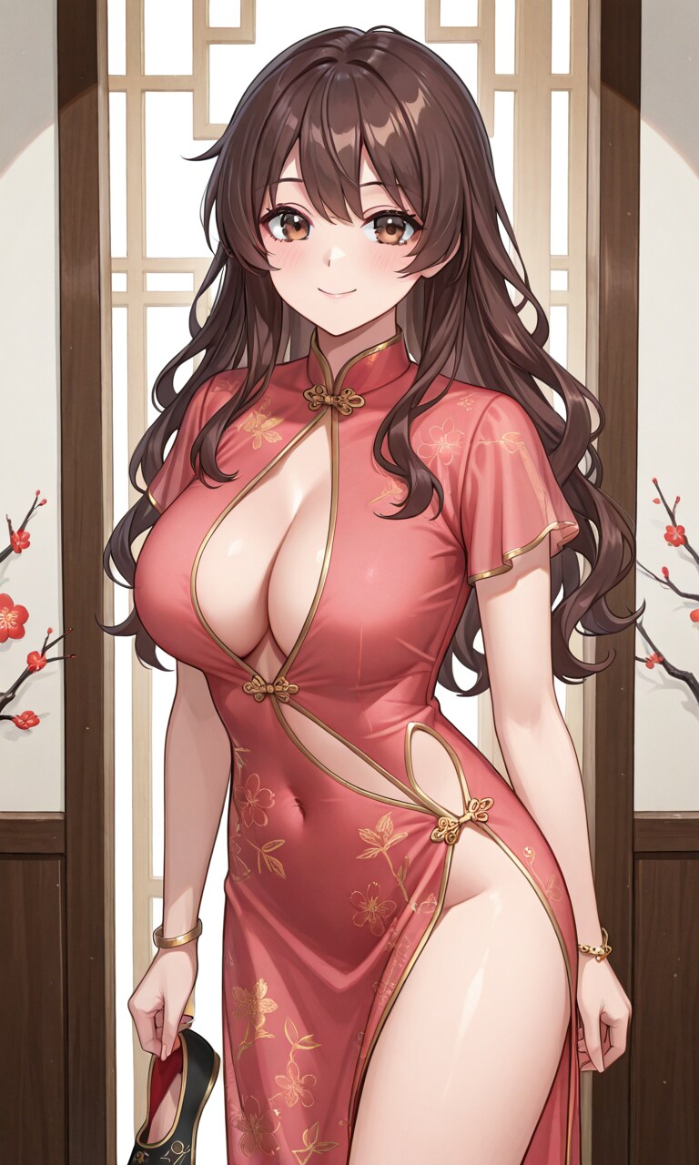 うちの子　震堂千秋　チャイナドレス