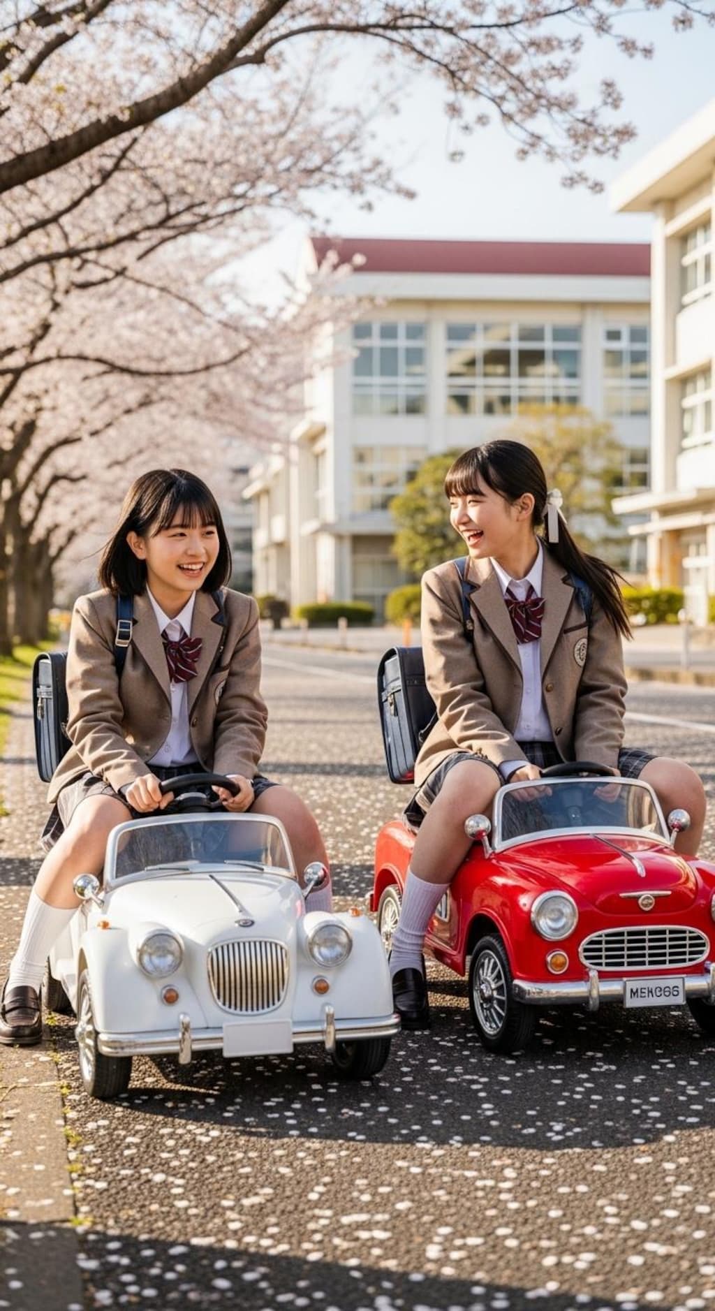 女子高生の夢の車通学《三輪車もあるよ》