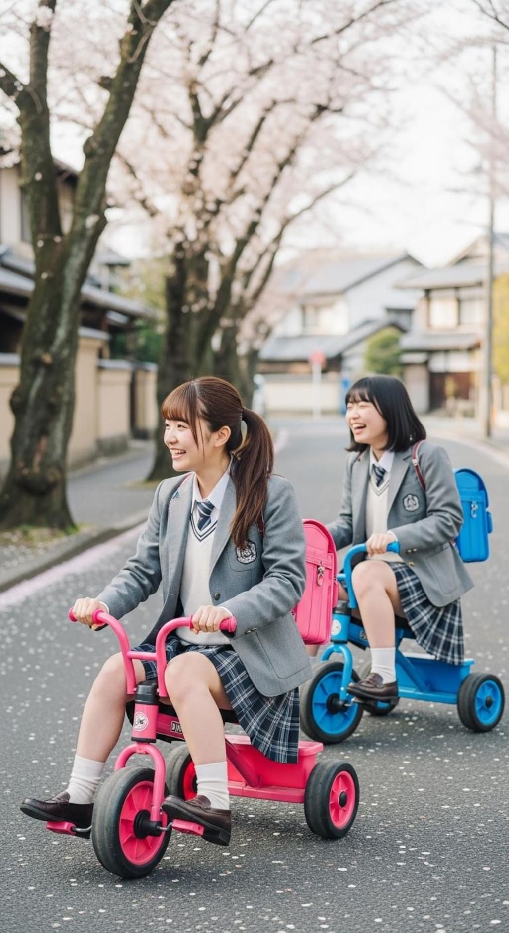 女子高生の夢の車通学《三輪車もあるよ》