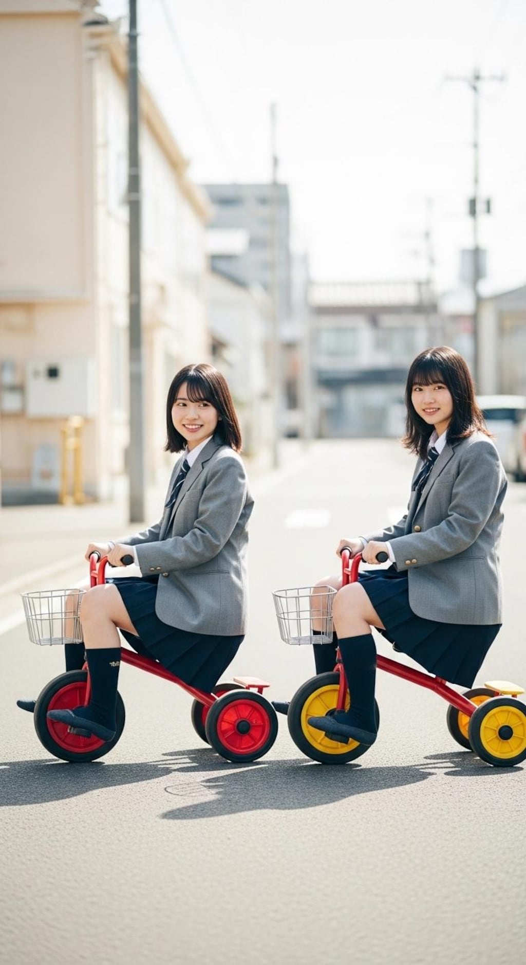 女子高生の夢の車通学《三輪車もあるよ》