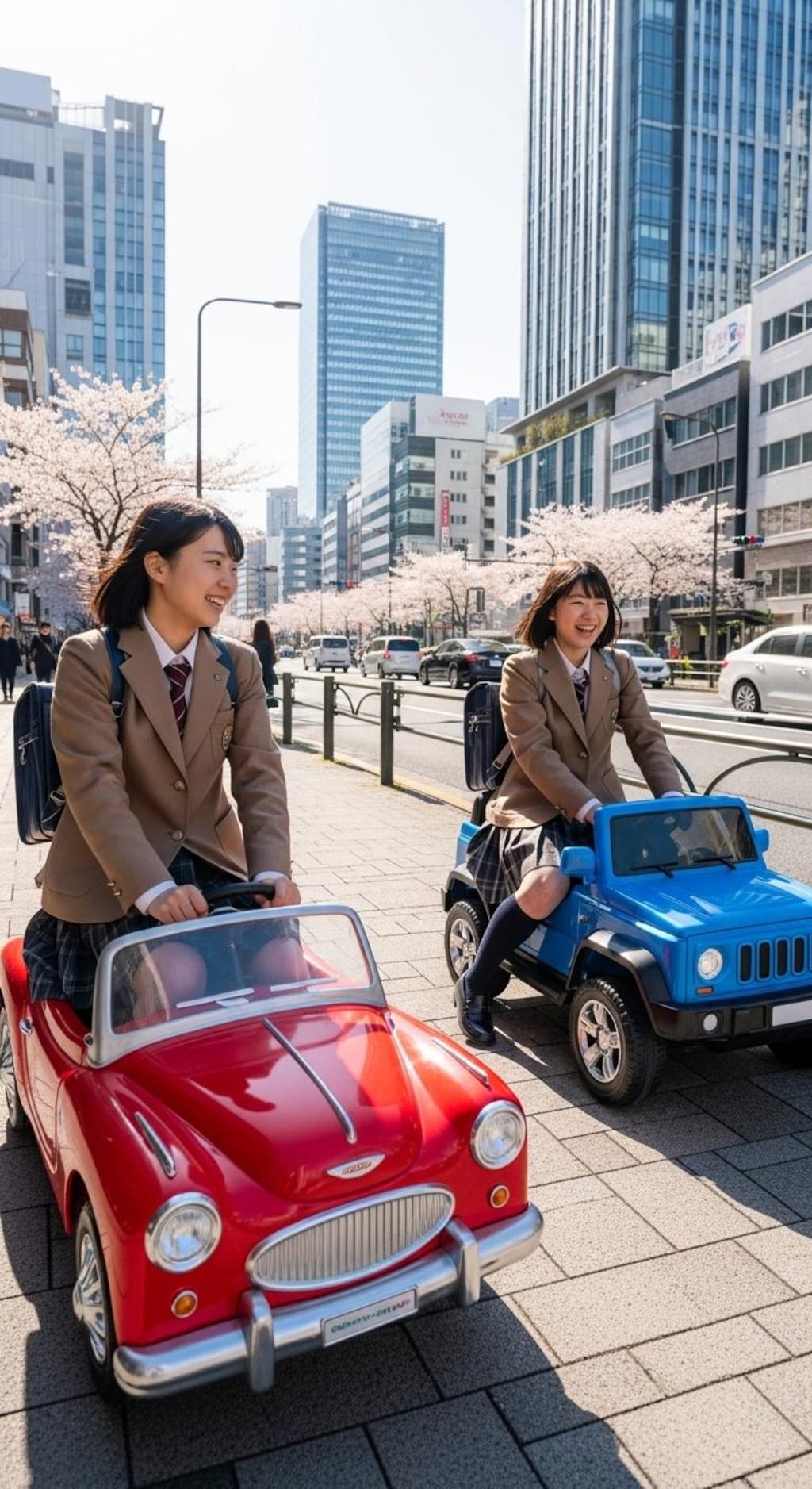 女子高生の夢の車通学《三輪車もあるよ》