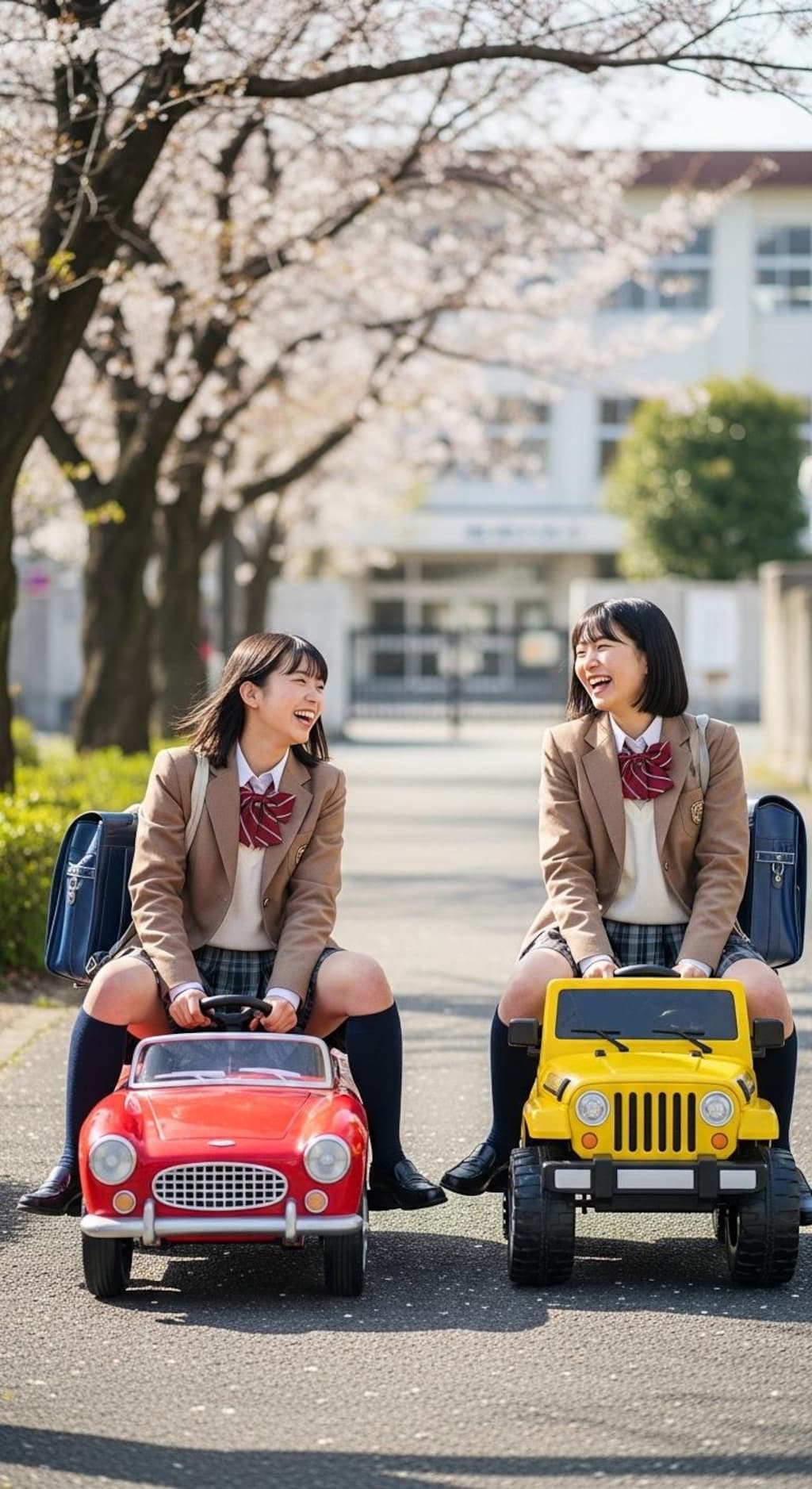 女子高生の夢の車通学《三輪車もあるよ》
