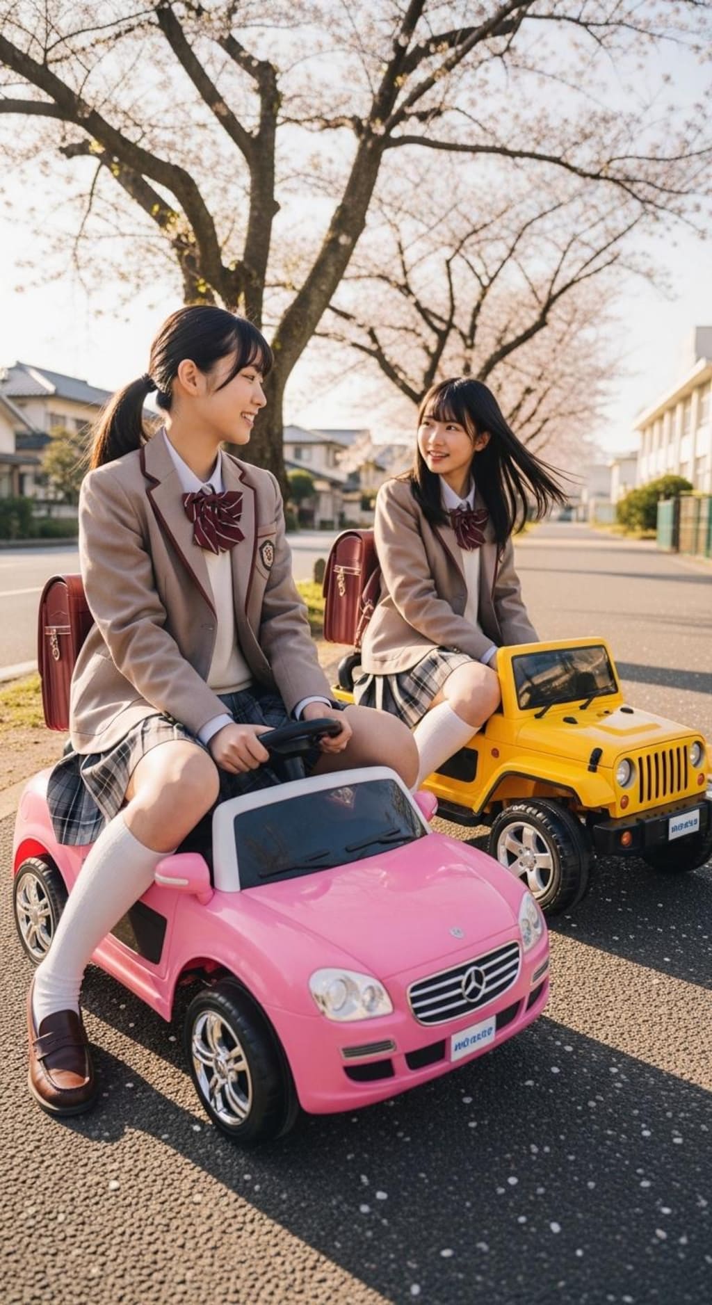 女子高生の夢の車通学《三輪車もあるよ》