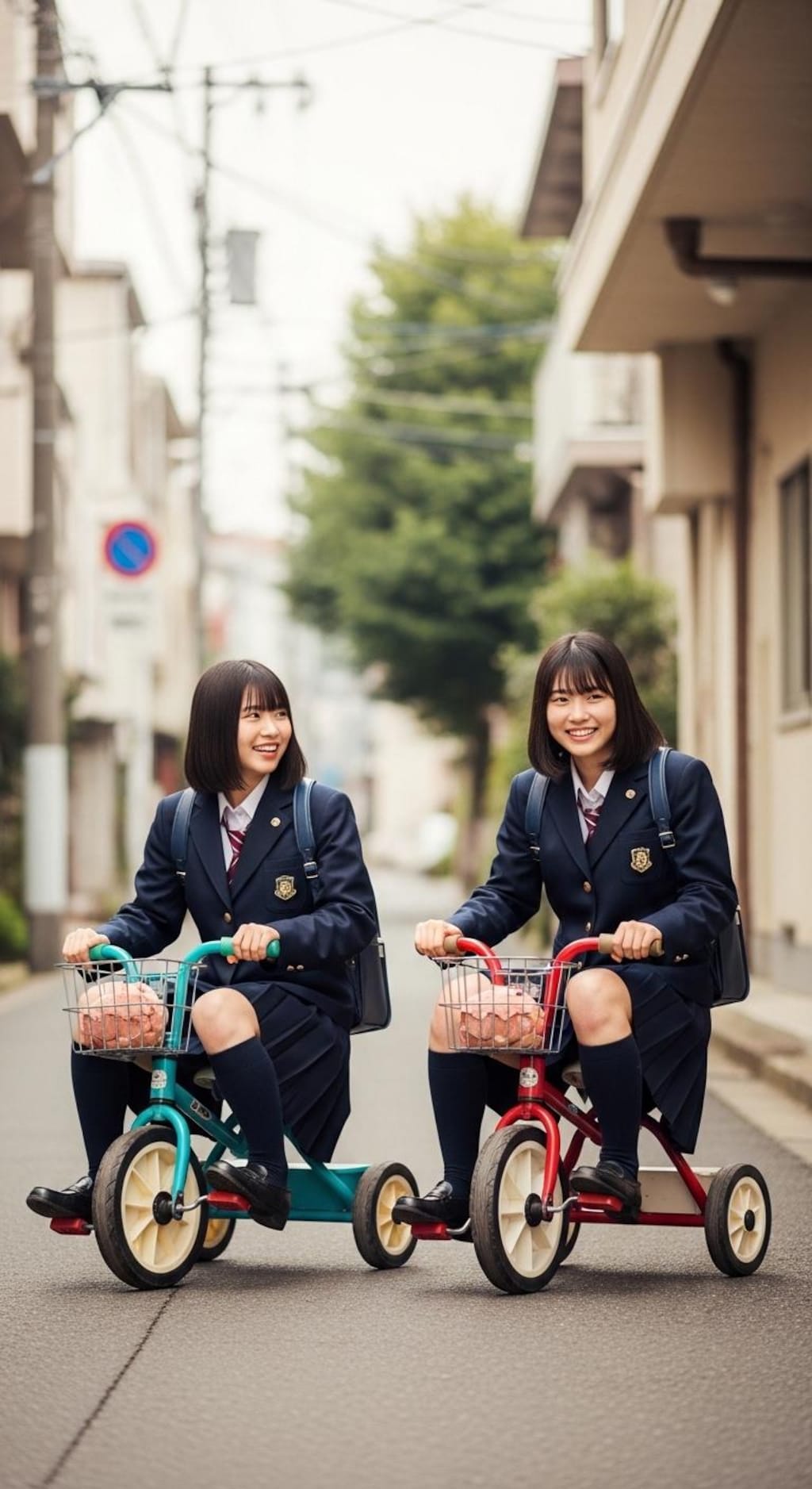 女子高生の夢の車通学《三輪車もあるよ》