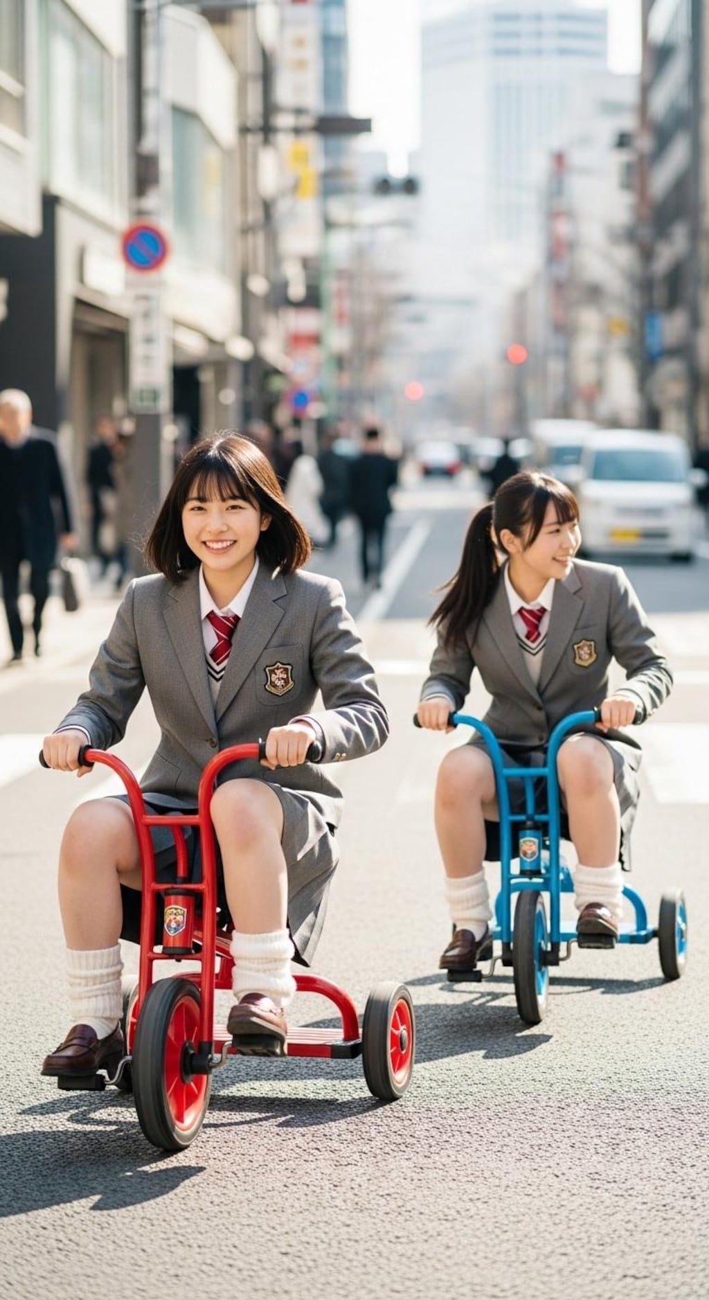 女子高生の夢の車通学《三輪車もあるよ》