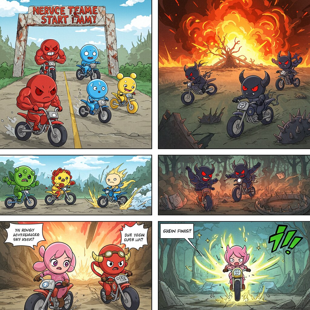 セルレンジャー VS ダークセル：終末バトル・バイクレース