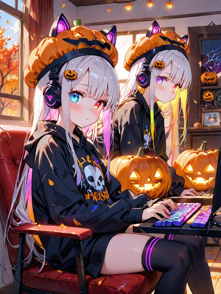 halloween Twins | の人気AIイラスト・グラビア