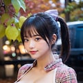 紅葉とおっぱい 4枚目