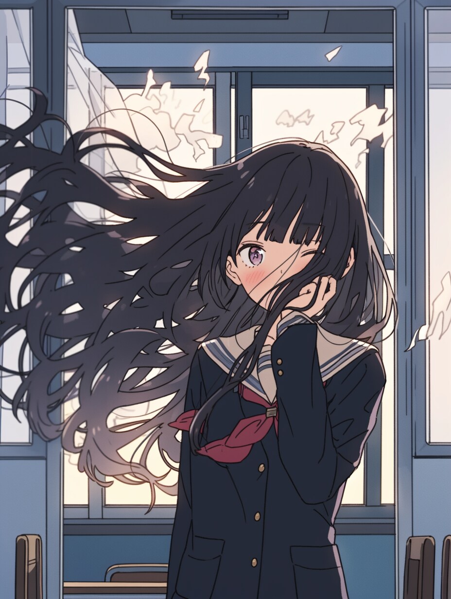 風が背を押す