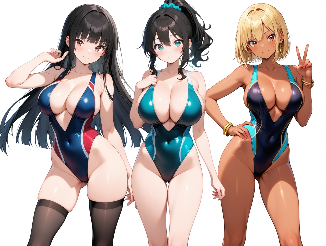 競水三人娘