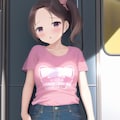 ピンクTシャツはロリの特権 8枚目