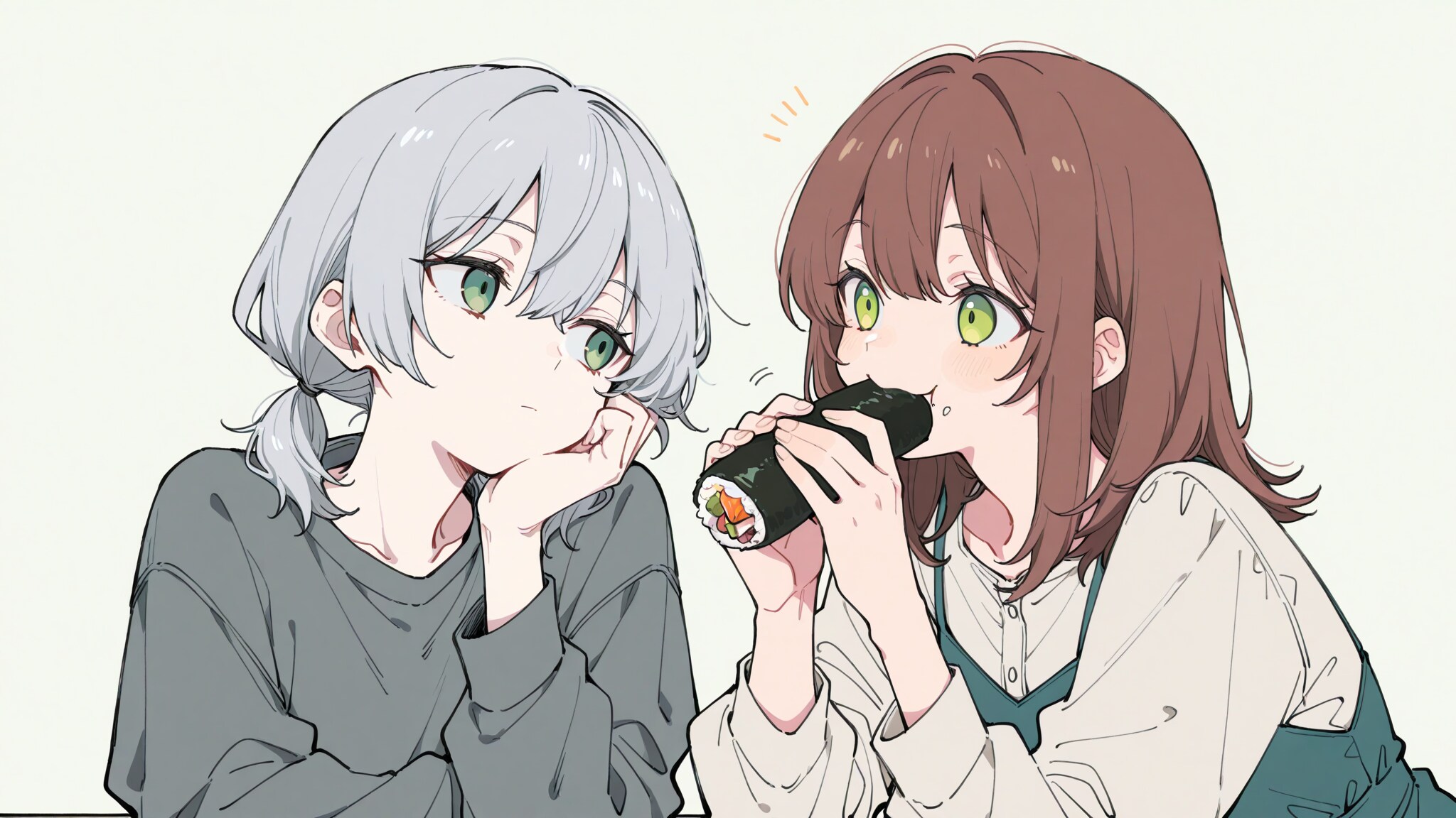 今年は南南東を向いて食べるんだよ