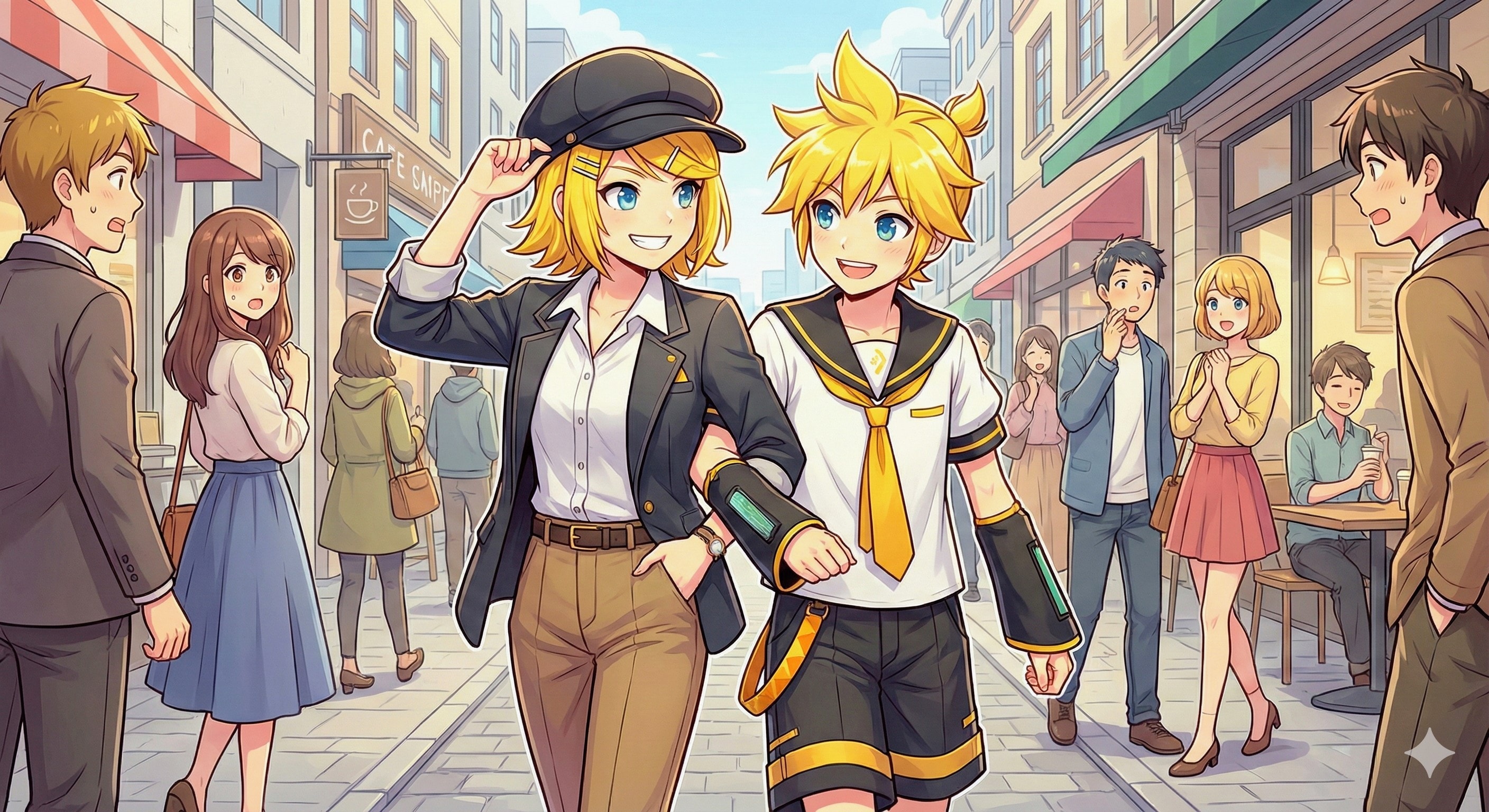 男装してみた リンさん | の人気AIイラスト・グラビア