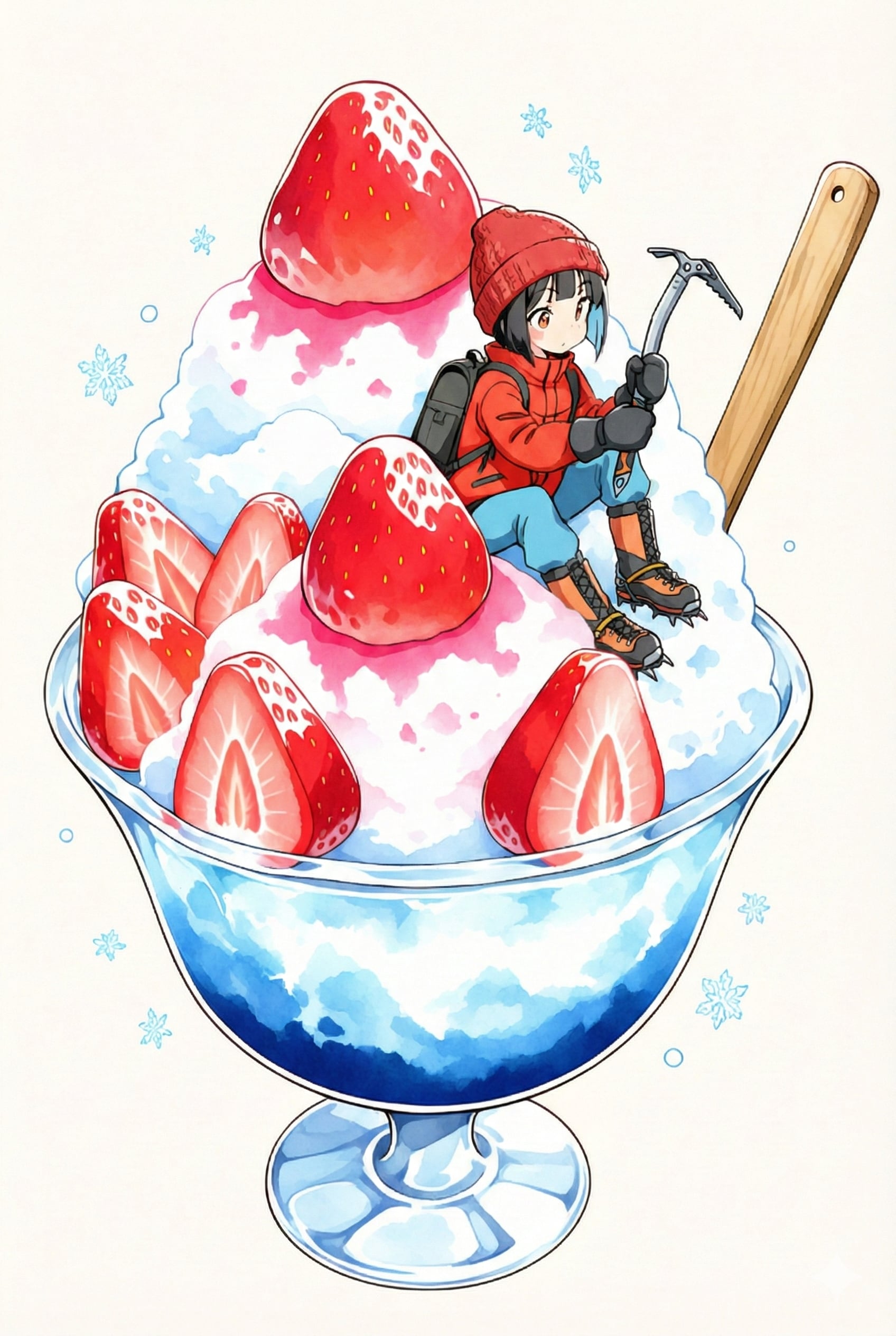 HARPYで雪山登山 | の人気AIイラスト・グラビア