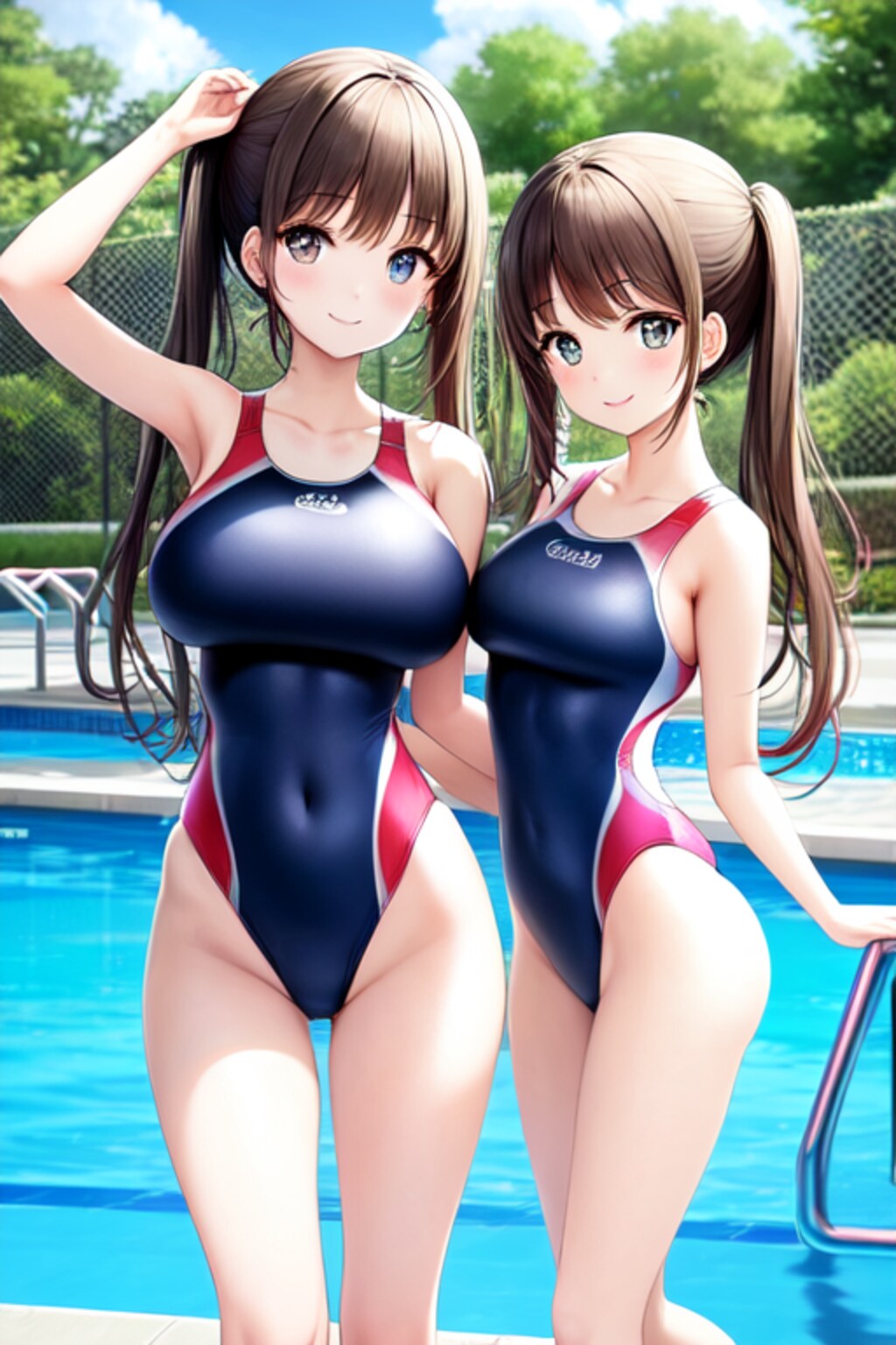 水泳部の双子