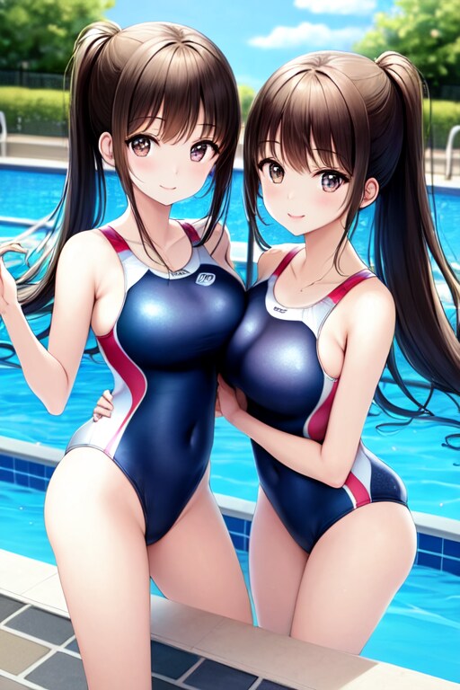 水泳部の双子