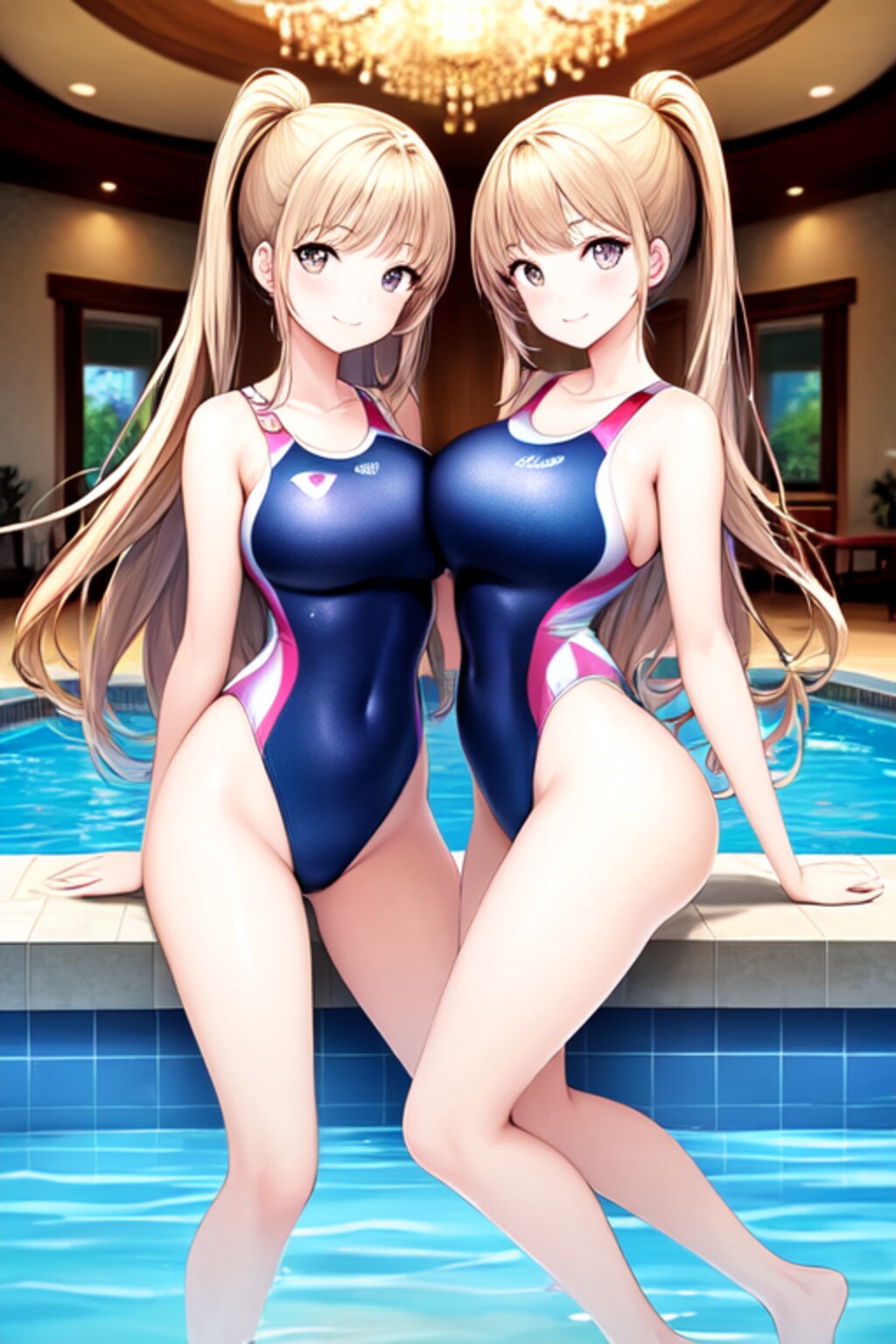 水泳部の双子