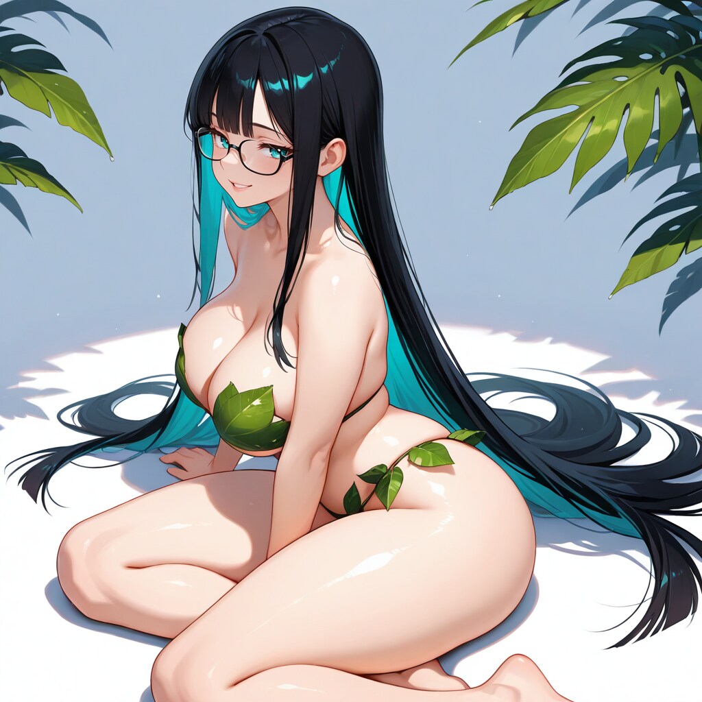 緑葉ビキニ