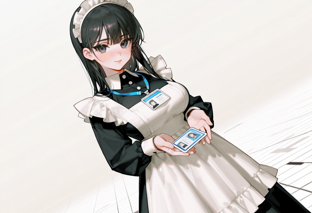 あ、おはようございます…こちら私の名刺です…