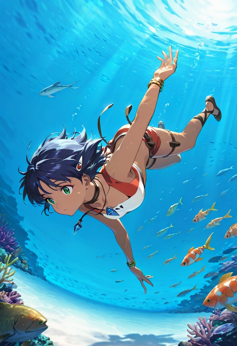 ふしぎの海のナディア　素潜り