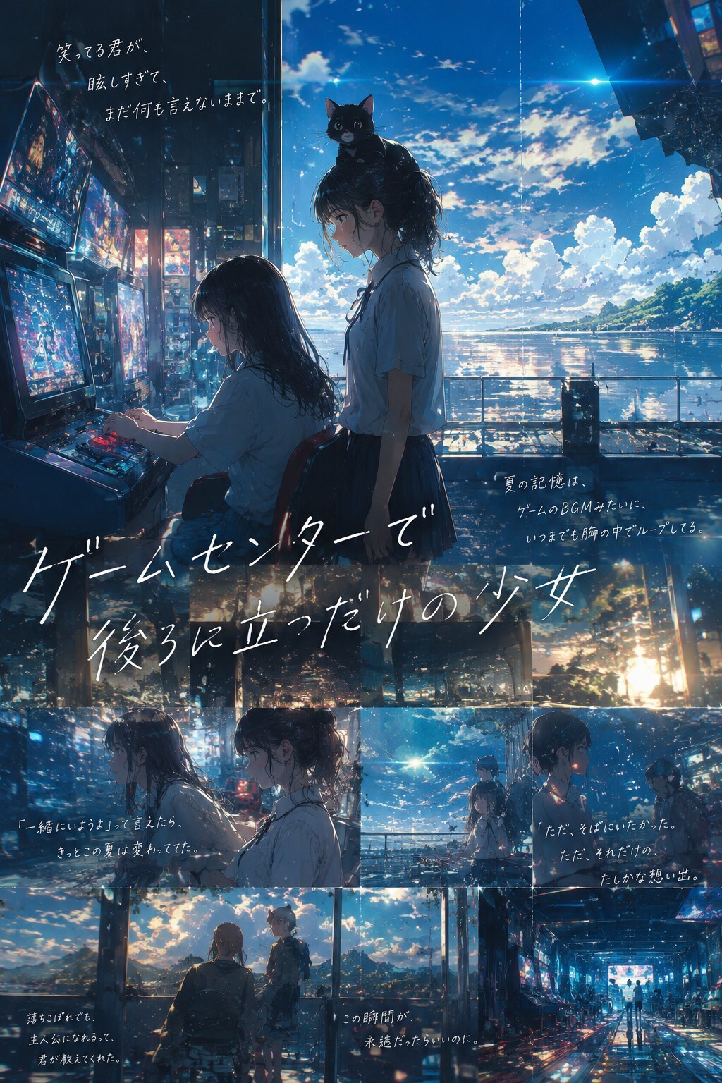 ゲームセンターで後ろに立つだけの少女