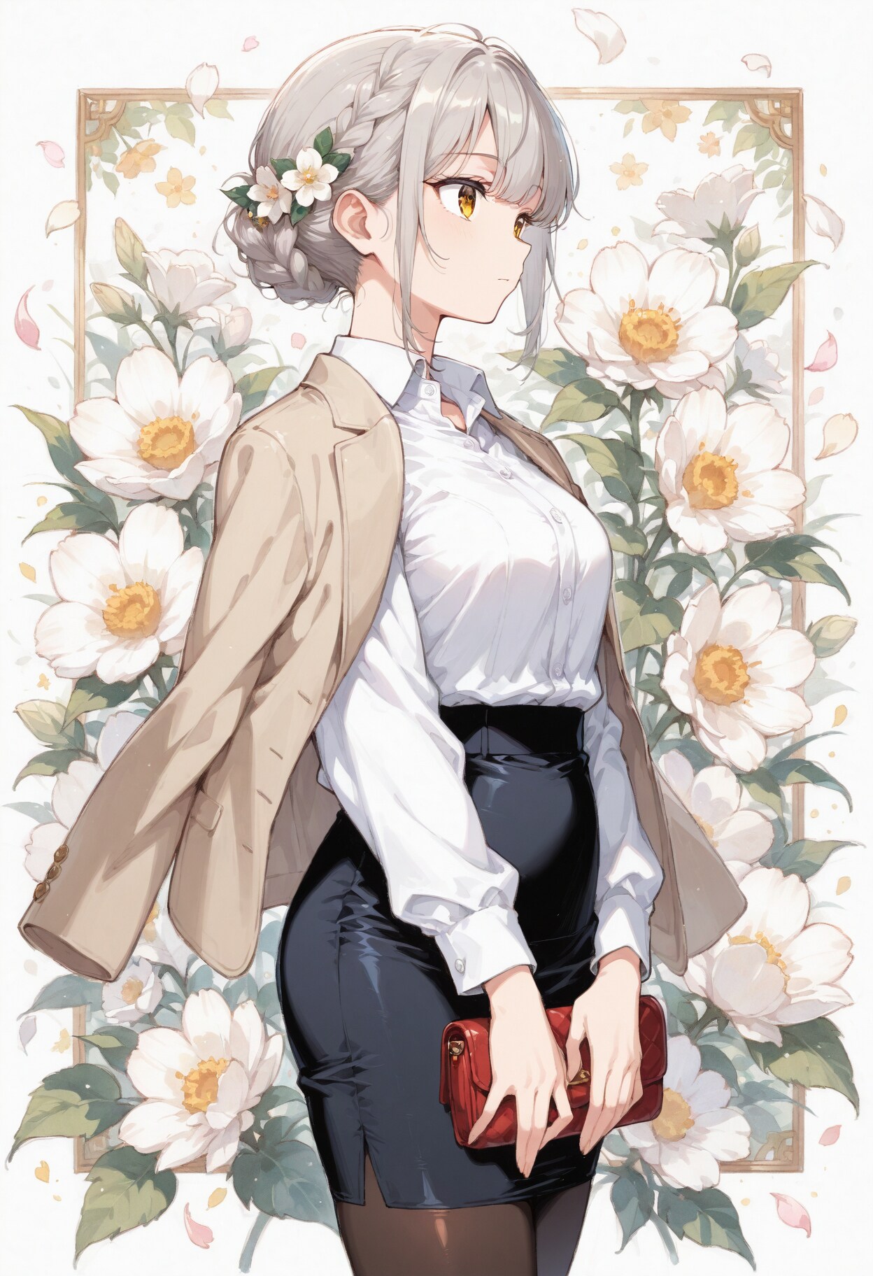 看板娘　flowers | の人気AIイラスト・グラビア