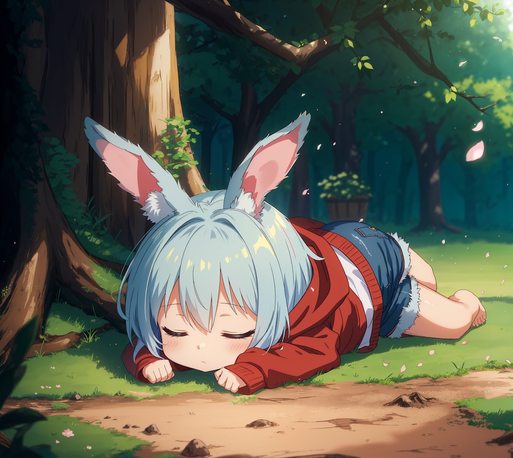 おやすみウサギ